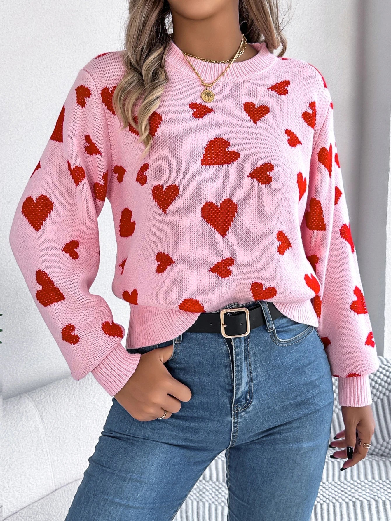 Nina | Herzstrickpullover