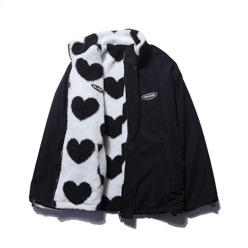 Ameline | Wendbare Jacke mit Herzfutter