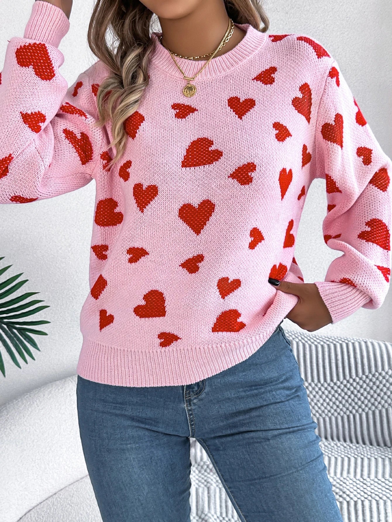 Nina | Herzstrickpullover