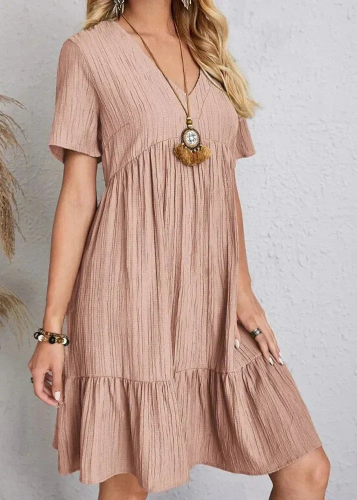 Cindy | Luftiges Sommerkleid mit Volantsaum