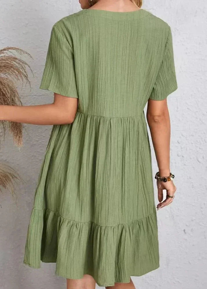 Cindy | Luftiges Sommerkleid mit Volantsaum