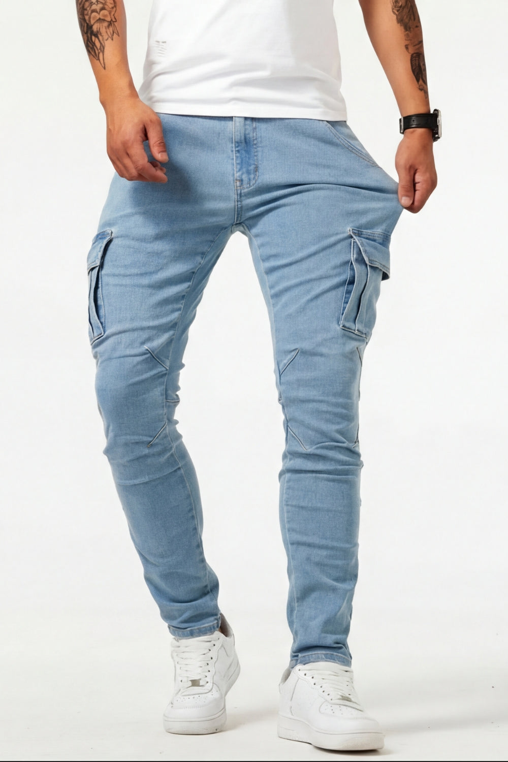 Elastische Cargo Jeans für Herren  (1 kaufen, 1 GRATIS dazu)