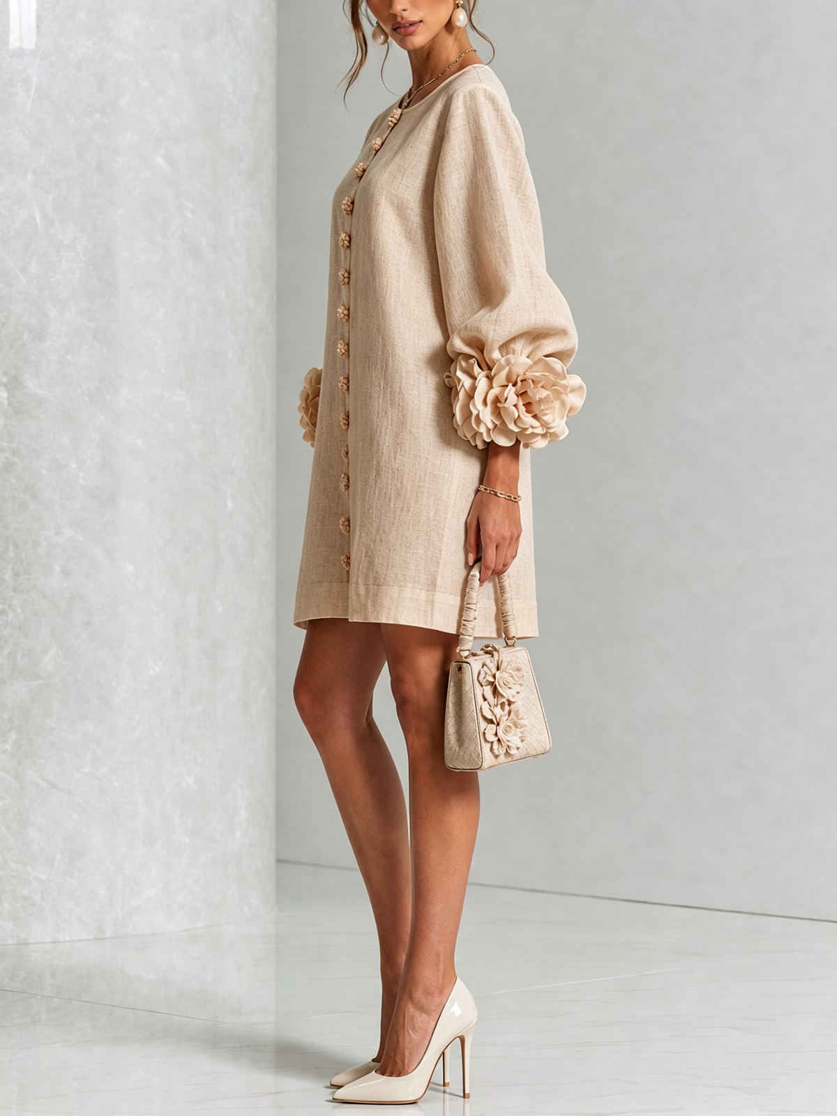 Amelia | Elegantes Minikleid mit Puffärmeln