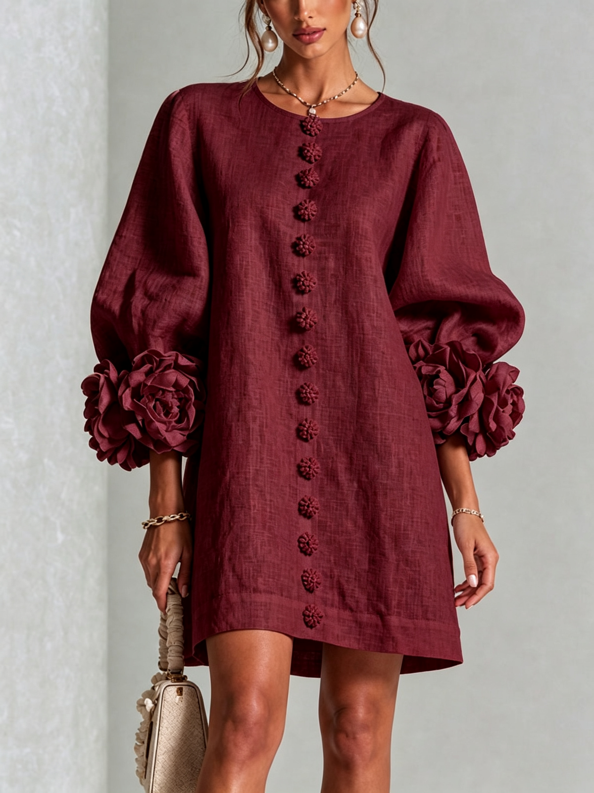 Amelia | Elegantes Minikleid mit Puffärmeln