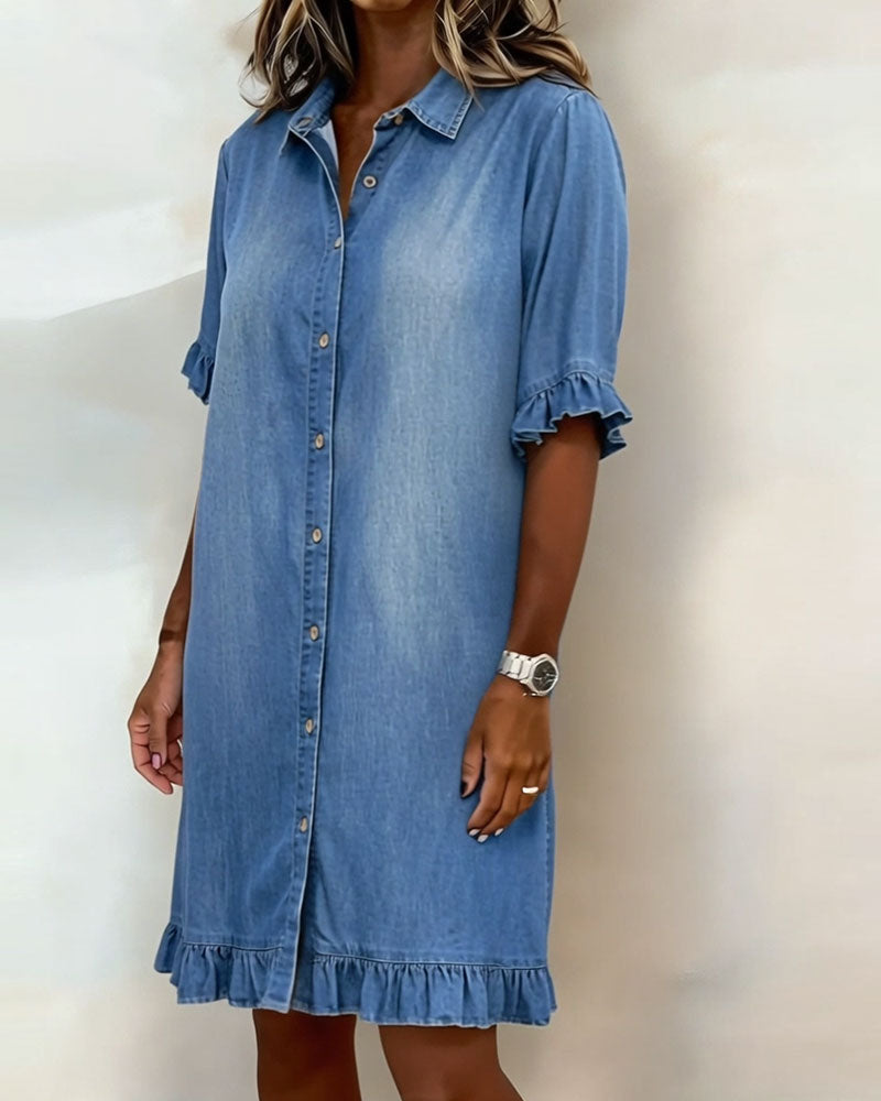 Lexie | Lässiges Kleid in Denimoptik