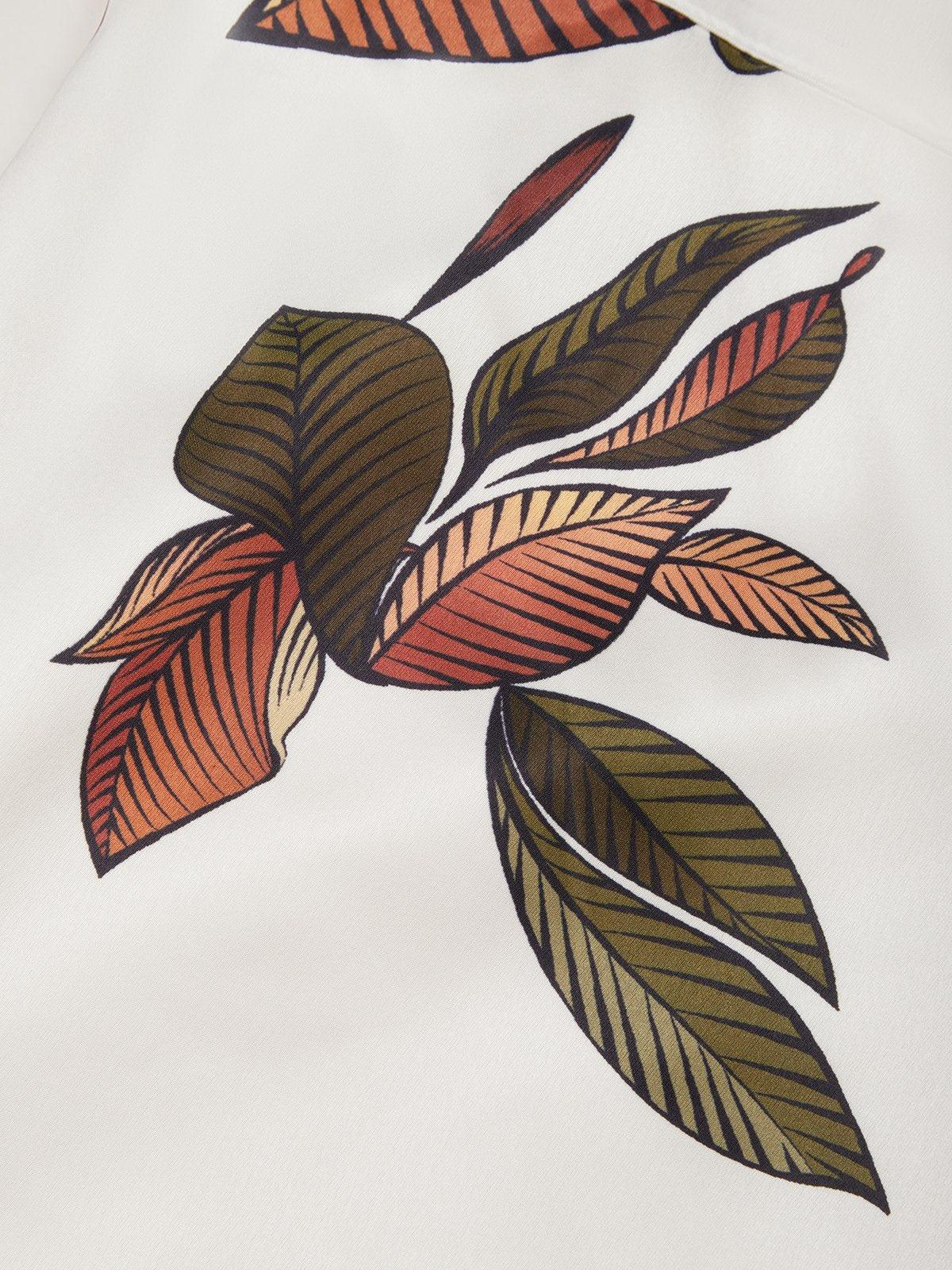 Michelle | Midikleid mit botanischem Wickeldesign