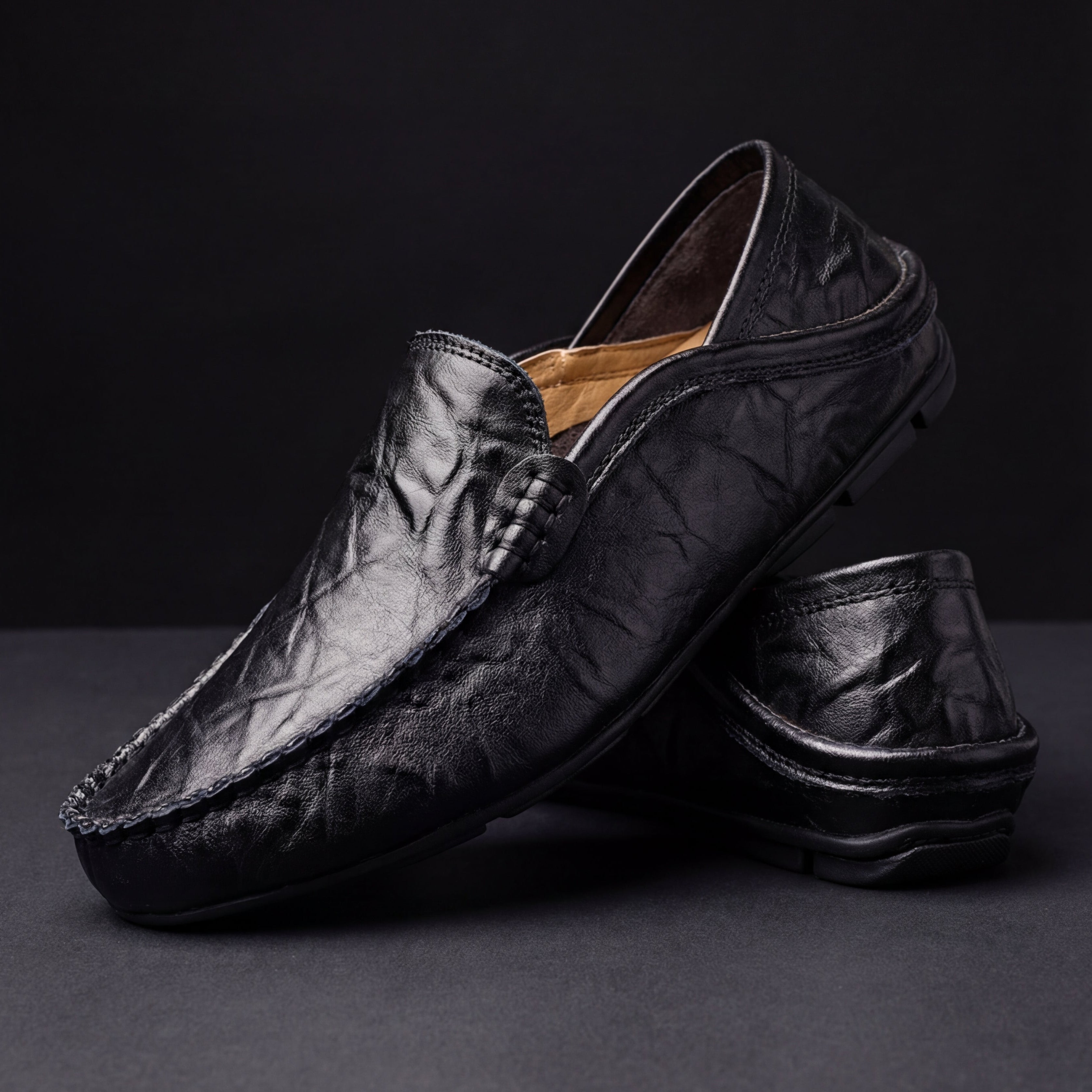 James | Herren-Leder-Mokassins