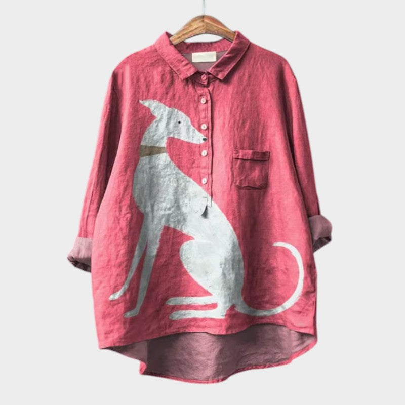Zadie | Bluse mit Künstlerprint
