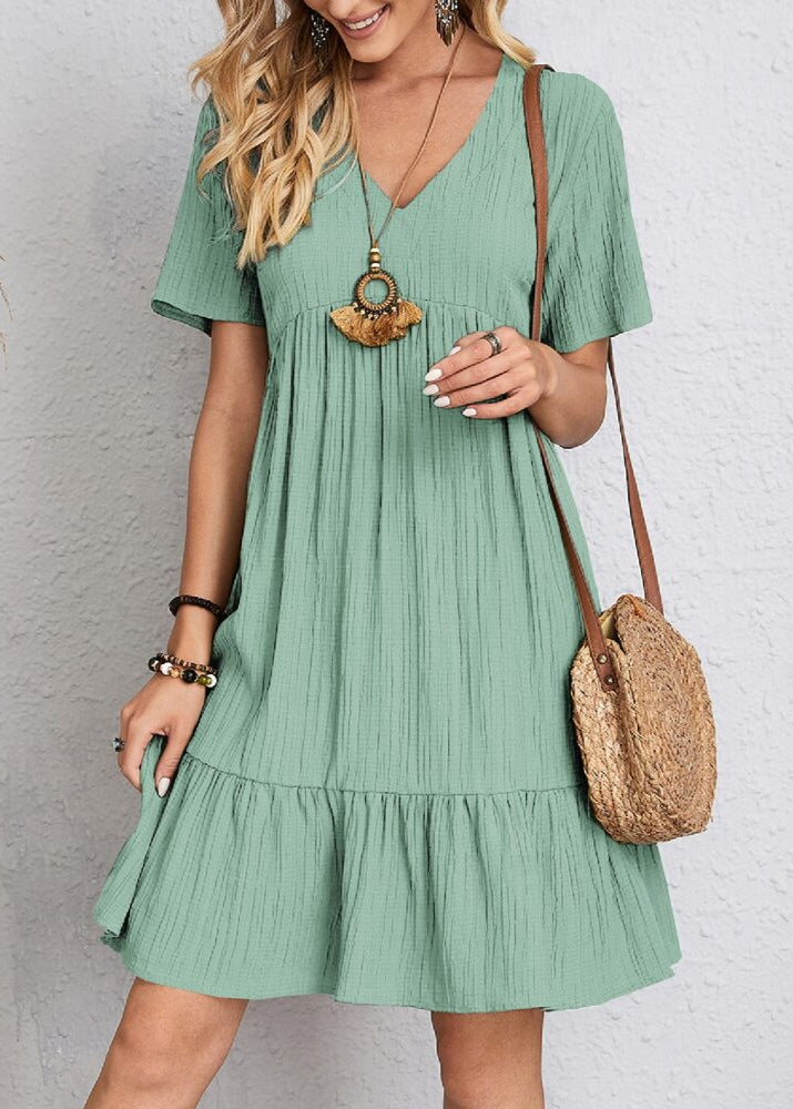 Cindy | Luftiges Sommerkleid mit Volantsaum