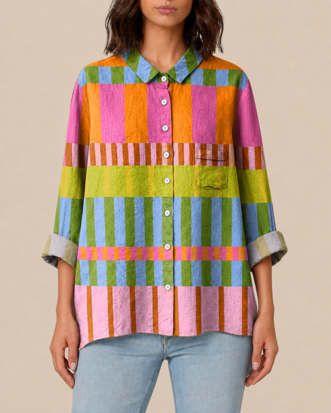 Lumi | Bluse mit Künstlerprint